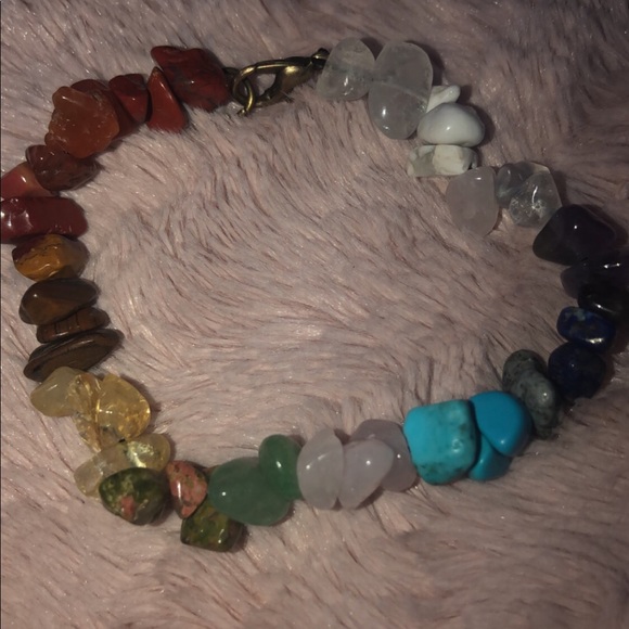 chakra crystal real bracelet - Picture 1 of 3